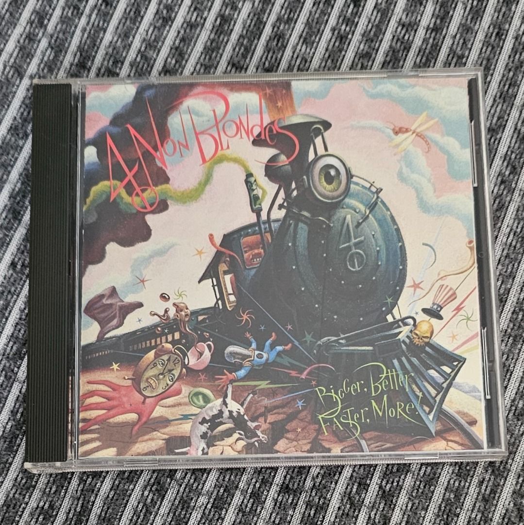 🌟🇺🇸[CD Album] 4 Non Blondes – Bigger, Better, Faster, More! (1992) (Category: CDs & DVDs) located in Singapore. Submitted by strangecell (Listing ID 1434749945, Image 1). Description: Many more Various Genres: https://www.carousell.sg/p/1253907759 Disco/Funk/Soul/Easy Listening/ Lounge/Jazz/Chill-out: https://carousell.com/p/1028943398 Electronic Dance, EDM, DJ Mix: https://carousell.com/p/1035784902 *************************************** Sel