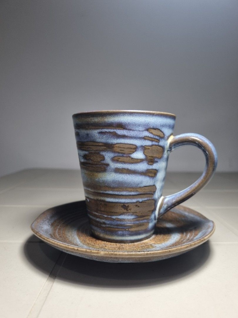 Ceramic Mug and Saucer (Category: Coffee & Tea Tableware) located in Quezon City. Submitted by declutter_bugg (Listing ID 1434744944, Image 2). Description: Please see photos for item's condition (minor stains in the inner).