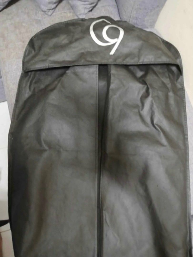 Chancellor9000 Black Blazer - Size S (Category: Coats, Jackets and Outerwear) located in San Pedro. Submitted by rebea (Listing ID 1434783946, Image 3). Description: - Chancellor9000 black blazer - Size: S - Features: Satin lapel, patterned interior lining - Includes: Garment bag with C9 logo Selling chancelor 9000 - preloved Size: small 3 times ko lang po ito nasuot at maliit na kasi sakin. Shoulders from left to right - 18 inches Height - 28 in