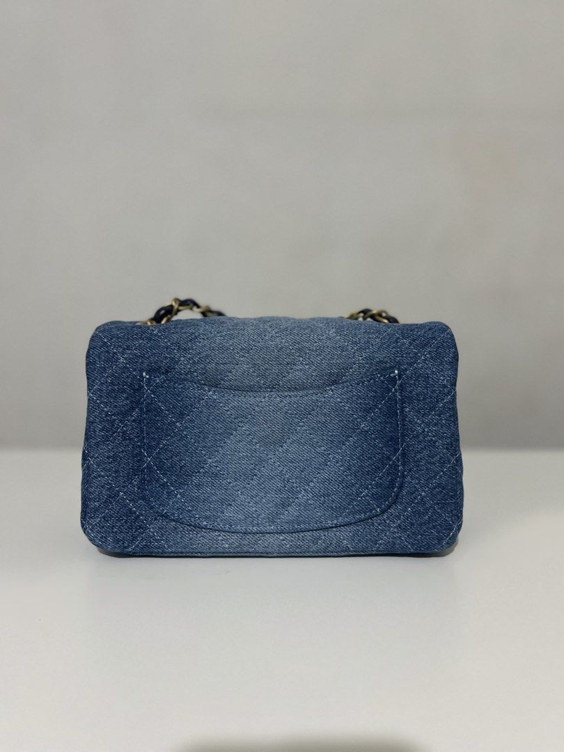Chanel Denim Flap Bag (Category: Luxury Bags & Wallets) located in Quezon City. Submitted by _cherryontop_ (Listing ID 1434605853, Image 2). Description: Like new condition microchip embed box,dust bag and authentication.