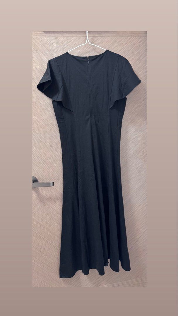 COS Petal-Sleeve Cotton Midi Dress, , & , - Carousell