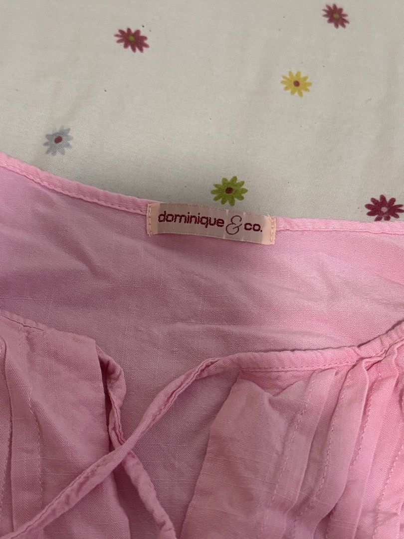 Dominique & Co Pink Coordinates skort and blouse (Category: Sets or Coordinates) located in Bacoor. Submitted by blueberrycheesecake11 (Listing ID 1434685452, Image 2). Description: Selling my pre-loved dresses and coordinates that I bought from Dominique & Co on tiktok shop 🫶🏻 for only 400 pesos each! - Blue Ofelia Long Tube Dress- Original price ₱549 - Cherry Red Melissa Linen Dress- OG price ₱555 - Barbie Pink Soleil Preppy Soft Linen Coordi