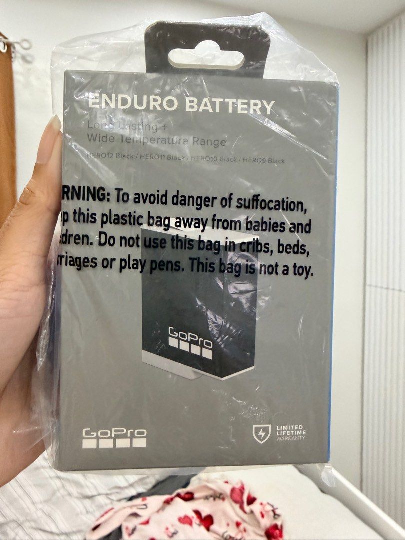 ENDURO BATTERY FOR GO PRO 9-12 (Category: Batteries & Chargers) located in Manila. Submitted by itskherstine (Listing ID 1434784867, Image 1). Description: Unopened Enduro battery. Bought in Japan RFS: Extra batteries. Can meet up around Rizal/QC/Fairview.