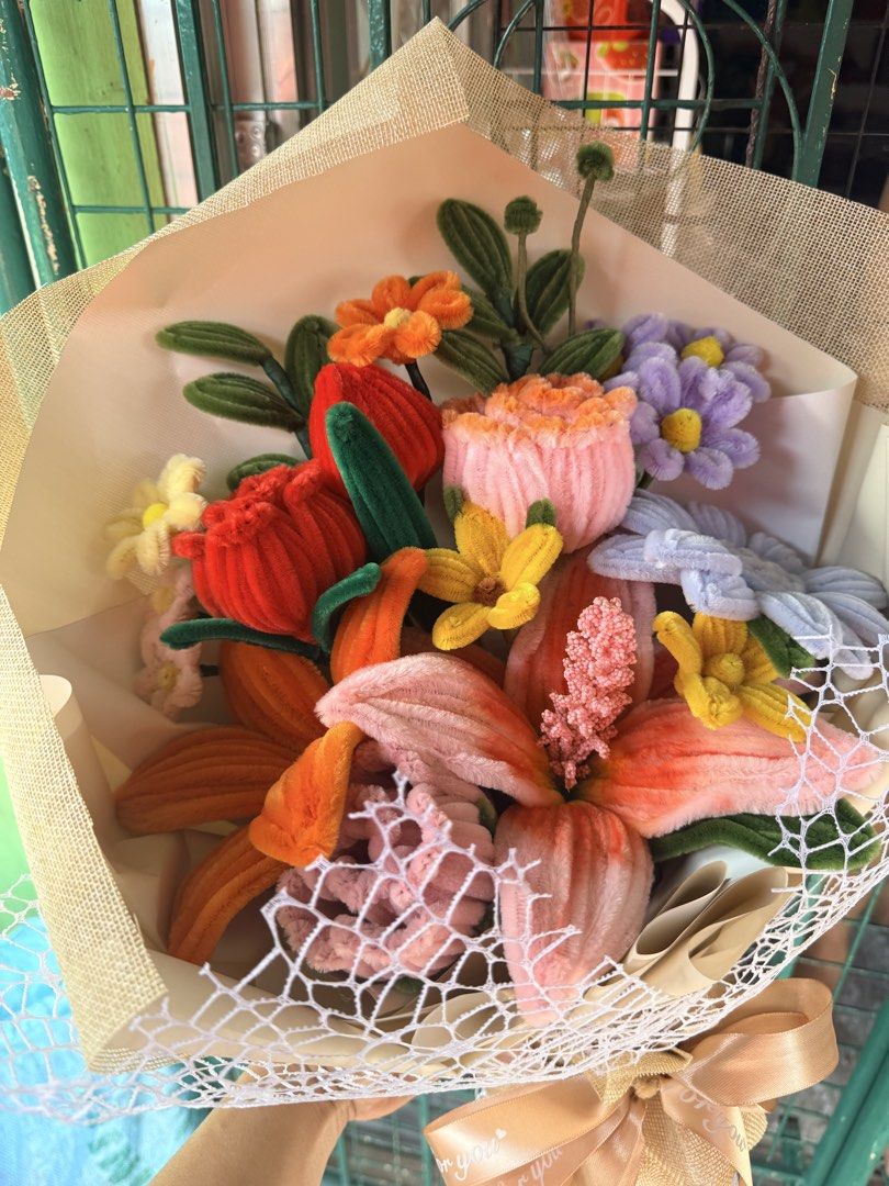 Flower Bouquet Fuzzy Wire (longlasting) (Category: Flowers & Bouquets) located in Makati City. Submitted by ckelvigneclothingco (Listing ID 1434613723, Image 3). Description: Onhand Unique Fuzzy Wire Bouquet Make love & surprises memorable & long lasting Iwas lanta, may forever na 💐 📍Binan City, Laguna 🛵 Lalamove or Grab only (c/o buyer) Below mall prices, direct crafter 👌.