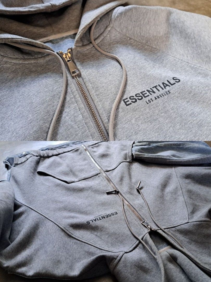 FOG Essentials Mixed Denim Zip-up Hoodie (Category: Coats, Jackets and Outerwear) located in Manila. Submitted by nikko.fernandez (Listing ID 1434612672, Image 3). Description: Mixed Denim Style Hoodie Heavy and High-quality denim and soft sweatwear fabric. High Quality Rep price is negotiable mop: gcash, paymaya or bank transfer mod: pick up, meet up or shipping shipping: lalamove within MM, flash or jnt for provincial no cod/cop for outside met