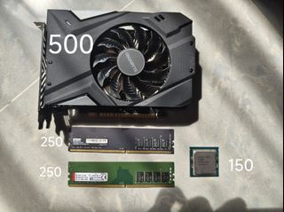 Gigabyte Graphics Cards, RAM, and CPUs
