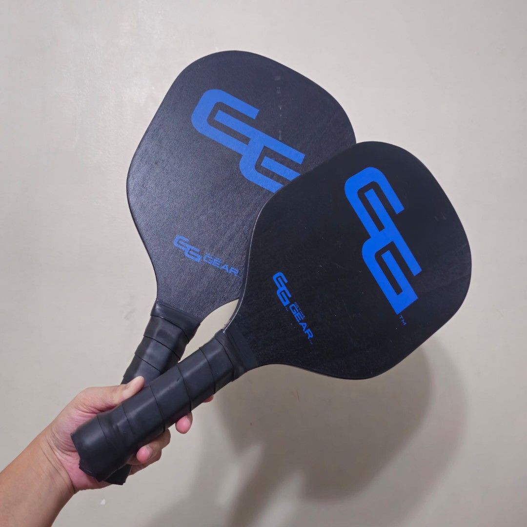 Go Time Gear Wood Pickleball Paddle Set (Category: Racket and Ball Sports) located in Quezon City. Submitted by offerandpay (Listing ID 1434796017, Image 1). Description: - Black grip tape on handles - Includes mesh storage bag tags: padel, paddle, tennis racquet, pickle, pickleball, pickleboard. Wilson, Yonex, Babolat, Head, Prince, Artengo, Diadem, joola, juego, prince, tennis..