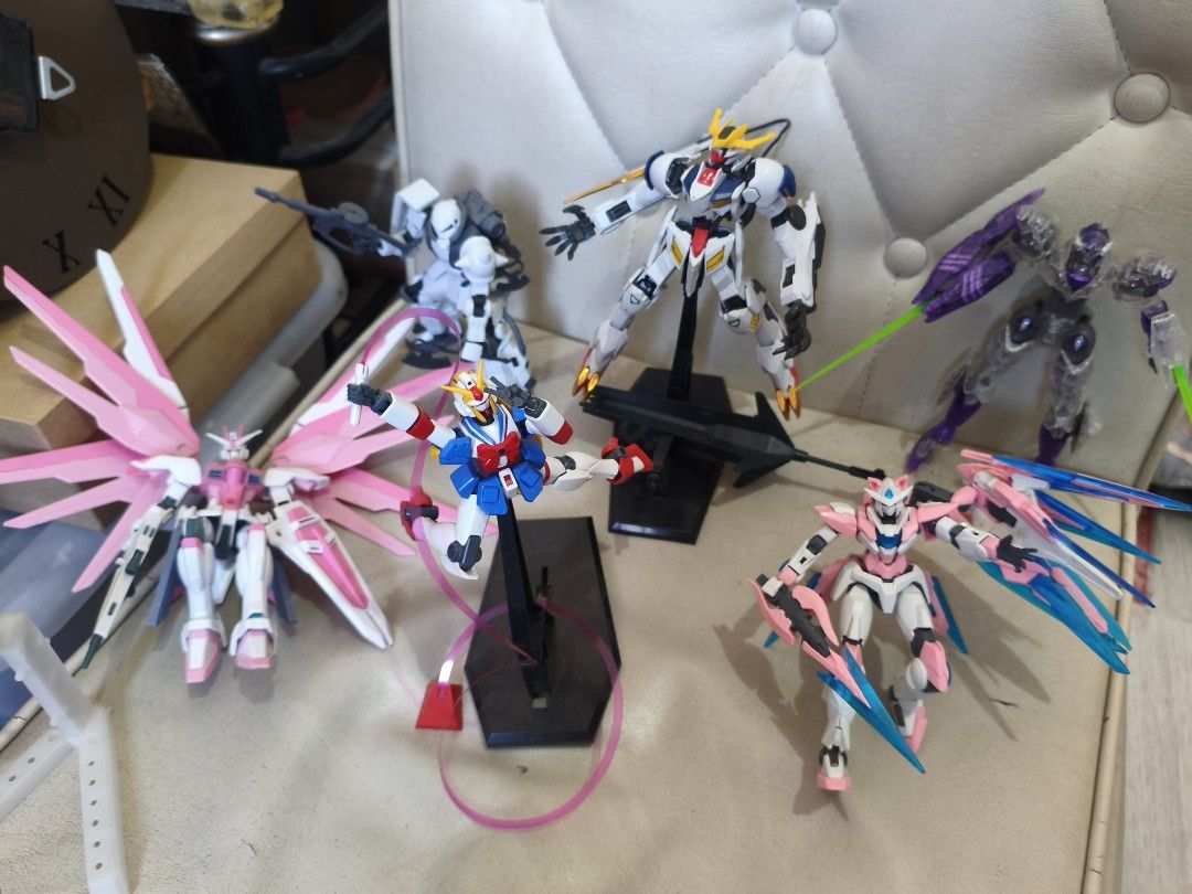 Gundam / Mecha Model Kits for Sale (Category: Gundam & Model Kits) located in Manila. Submitted by declutteringmerchant (Listing ID 1434645539, Image 1). Description: ✨ Gundam / Mecha Model Kits for Sale ✨ Decluttering some of my collection 🙌 All kits shown are Daban / 3rd party kits (NOT original Bandai) but still great for display, posing, and collection. ✔ Built and displayed only ✔ Good condition ✔ Complete as shown in photos ✔ Great for col