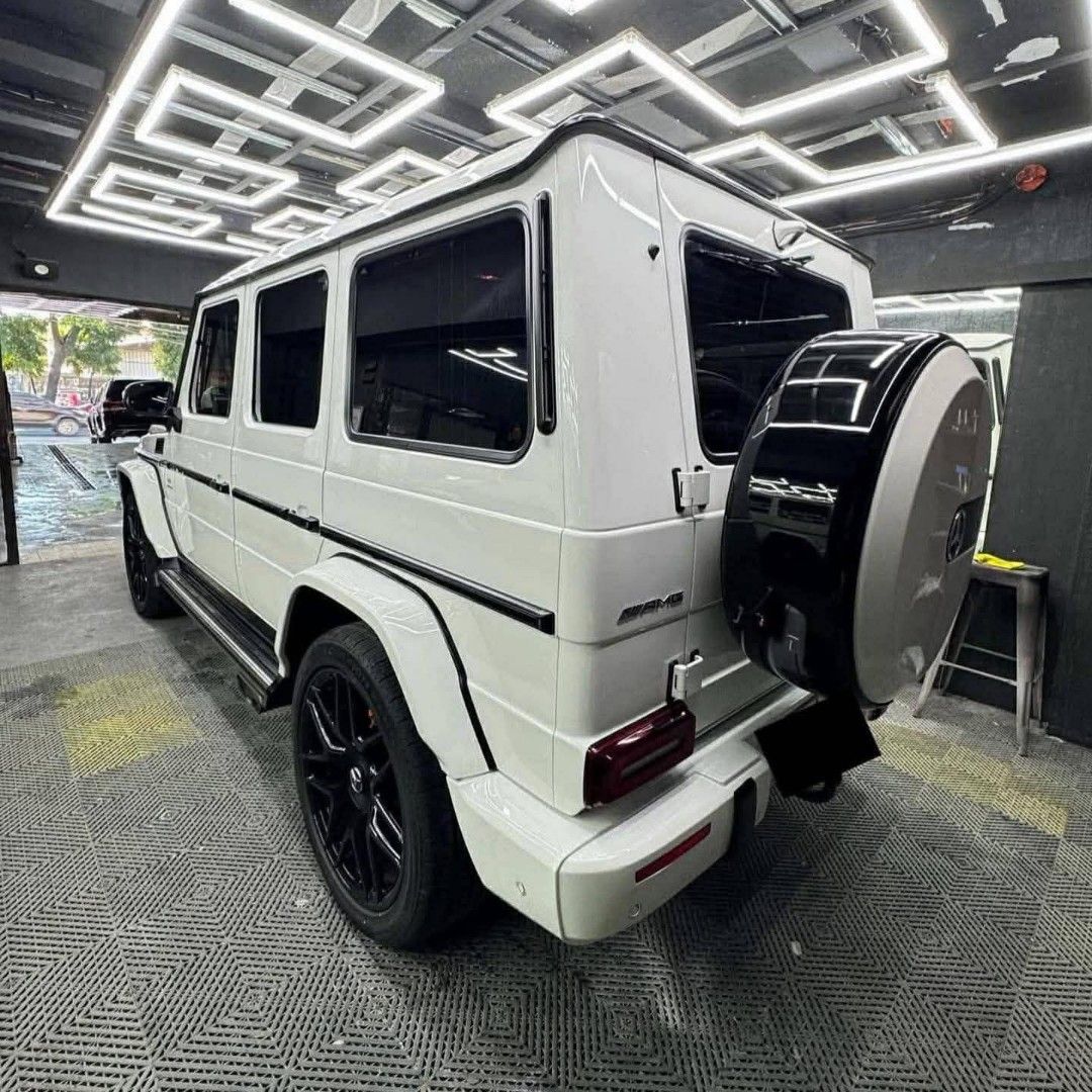 GWAGON (Category: Announcements) located in Cavite. Submitted by eyamvillag08141 (Listing ID 1434738272, Image 3). Description: ‼️FRESH CATCH‼️ GWAGON 2018 Mercedes Benz G63 AMG Local Purchased - Filipino owner 40tkms untampered Engine 5.5 Liter V8 Power 563 hp @ 5,500 rpm Torque (759 N·m) Twin Turbo Transmission 7-speed automatic (Facelifted New body same with 2023) AMG Big Brake kits AMG Rims Akrapovic Exhaust Ceramic Tint Ceramic Coated exteri