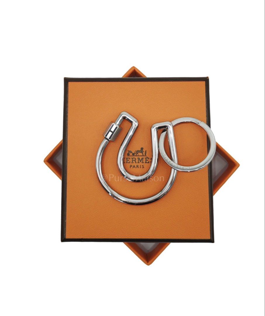 Hermes Fer A Cheval Key Ring (Category: Luxury Accessories) located in Taguig. Submitted by pursemaison (Listing ID 1434717496, Image 1). Description: Hermes Fer A Cheval Key Ring Price: Php 26,000.00 Condition: Unused (9.9/10) With mild hairline scratches. Inclusions: Box, Dust Bag and Paper Bag. LegitGrails Certificate of Authenticity 100% Guaranteed Authentic We offer a money-back guarantee on authenticity. Free Shipping within Metro Manila *A