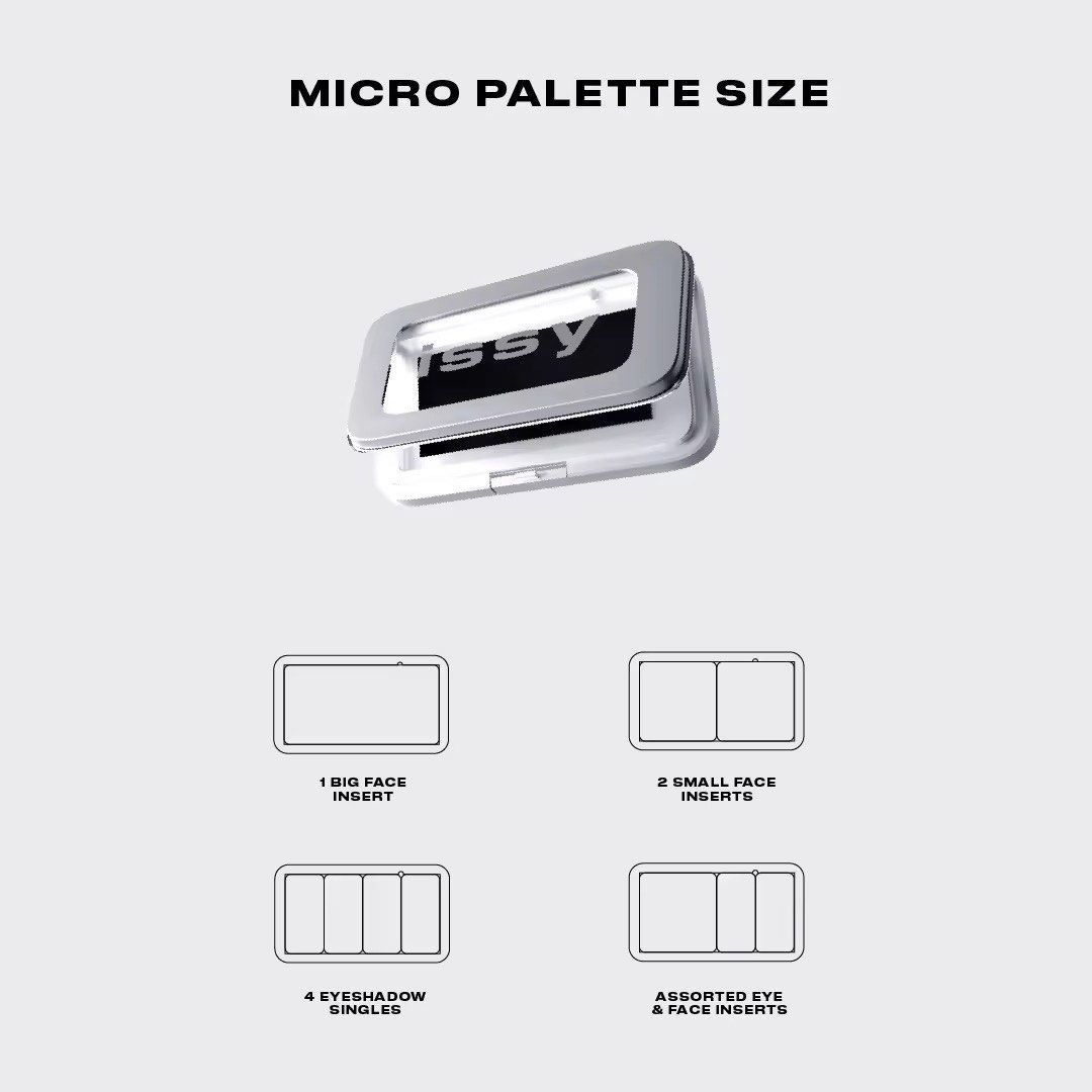 Issy Micropalette (Empty) (Category: Makeup) located in Manila. Submitted by chabbyyuipco (Listing ID 1434692878, Image 3). Description: Issy Micropalette (Empty) — perfect for customizing your own makeup kit Magaan at compact, ideal for depotting your favorite pans (eyeshadow, blush, contour, etc.) para all-in-one na siya. Super convenient for travel or everyday use ✔️ Empty palette (no product included) ✔️ Refillable / customizable ✔️ Travel-fr