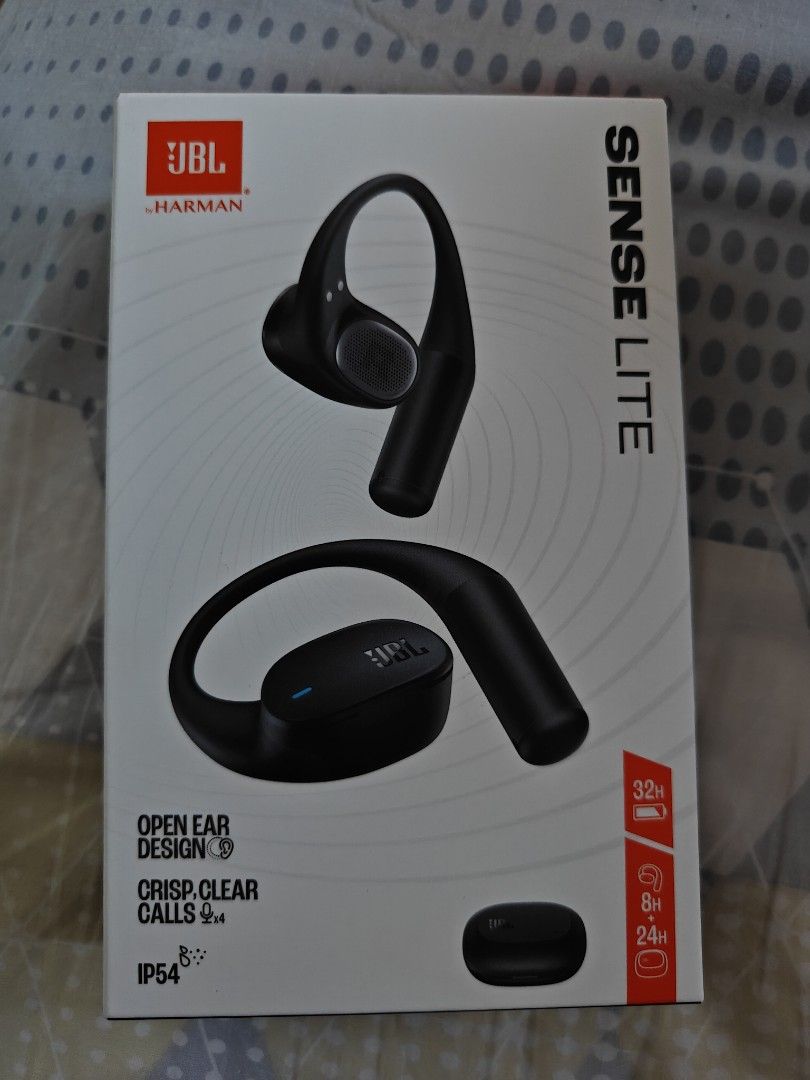JBL Sense Lite Open Ear Headphones (Category: Headphones & Headsets) located in Las Pinas. Submitted by royalfalcon_8f908d (Listing ID 1434635912, Image 1). Description: Got it as a freebie from an event. Never opened nor tested. Item is in Las Piñas..
