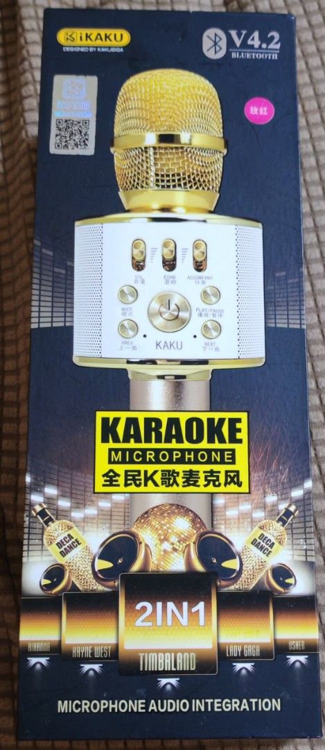 KAKU Karaoke Microphone V4.2 Bluetooth