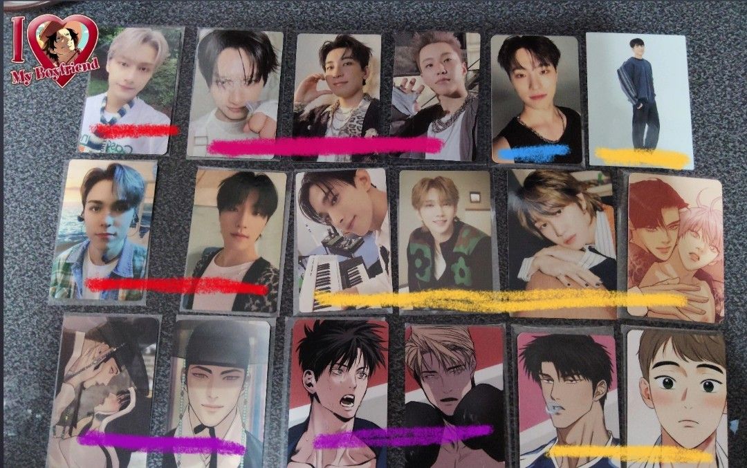 SVT SEVENTEEN PHOTOCARDS/BL PHOTOCARDS (Category: K-Wave Merchandise) located in Baguio. Submitted by hoyshin4 (Listing ID 1434784061, Image 1). Description: 🩷(POB)-160 ea 🔵-100 ea 🟡-50 ea 🟥-70 ea 🟣-120 set PRIO PAYO.