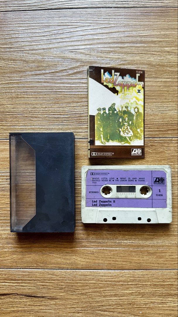 Led Zeppelin Led Zeppelin II Cassette Tape (Category: CDs & DVDs) located in Paranaque City. Submitted by safedolphin.dc2bd2 (Listing ID 1434643465, Image 1). Description: - Vintage Led Zeppelin Led Zeppelin II cassette tape. (1969) - From personal collection - Features tracks like Whole Lotta Love, Thank You, The Lemon Song - Includes the cassette tape and the original case with the album art and tracklist. - Tested working - WYSIWYG - Kindly ma