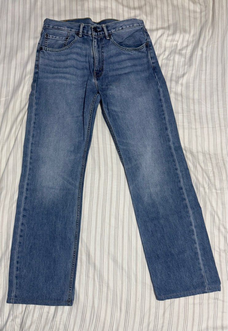Levi's 505 Jeans - W31 L32 (Category: Jeans) located in Marikina City. Submitted by roystmichael.cloud (Listing ID 1434677684, Image 1). Description: Levi’s 505 W31 L32 Blue Slightly Faded - Authentic Levi’s 505 jeans - Classic blue slightly faded - Straight leg fit - Size: W31 L32 - Button and zipper closure - Made in Pakistan - Features Levi’s red tab - Levi Strauss & Co. logo on back pocket.