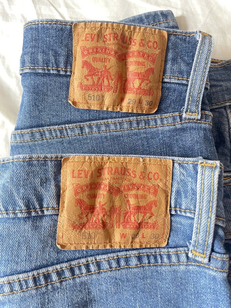 Levi's 510 Jeans - W29 L30 (Category: Jeans) located in Magalang. Submitted by camsss. (Listing ID 1434699638, Image 2). Description: - Levi's 510 jeans - Classic blue wash - Size: W29 L30 - Straight leg fit - Made from denim - Button and zipper closure - 1k each - Features Levi's red tab.