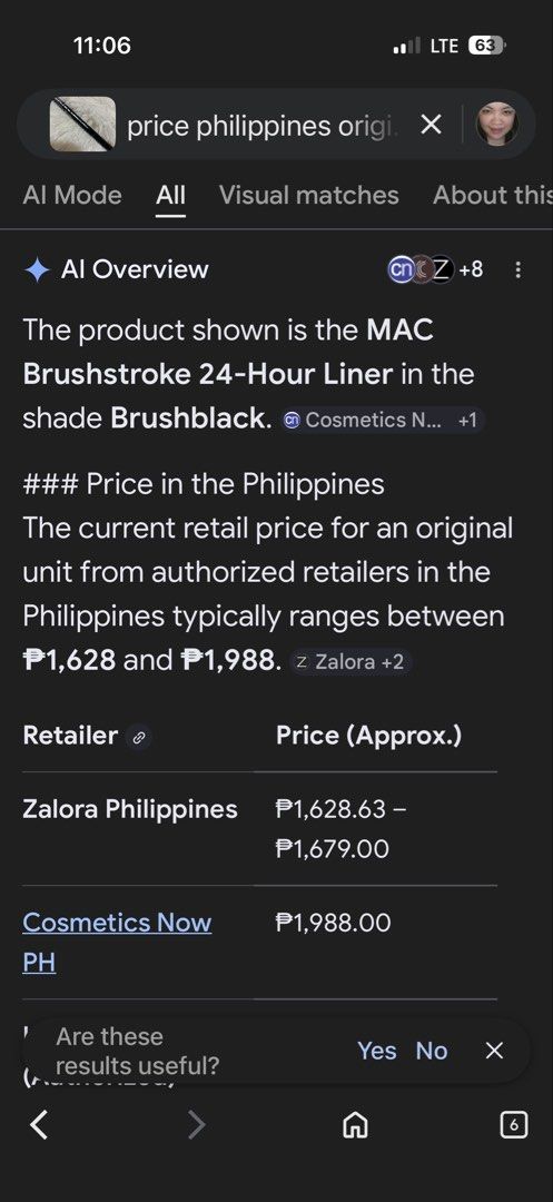 MAC BRUSHBLACK BRUSHSTROKE 24HOUR EYELINER (Category: Makeup) located in Pugo. Submitted by caztraine (Listing ID 1434772393, Image 3). Description: .