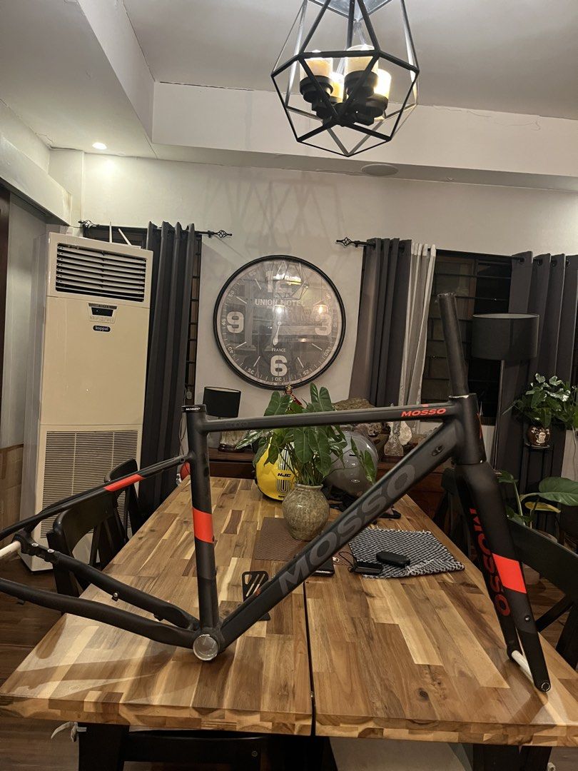 Mosso Capra Road Bike Frame (Category: Bicycles) located in Rizal. Submitted by cv_rysl (Listing ID 1434728930, Image 1). Description: Forsale: Mosso Capra Road Bike Frame Never been used but has been stocked for a long time now thus the minor paint chips on the bottom bracket. Meetup only. BGC or Pasig area .