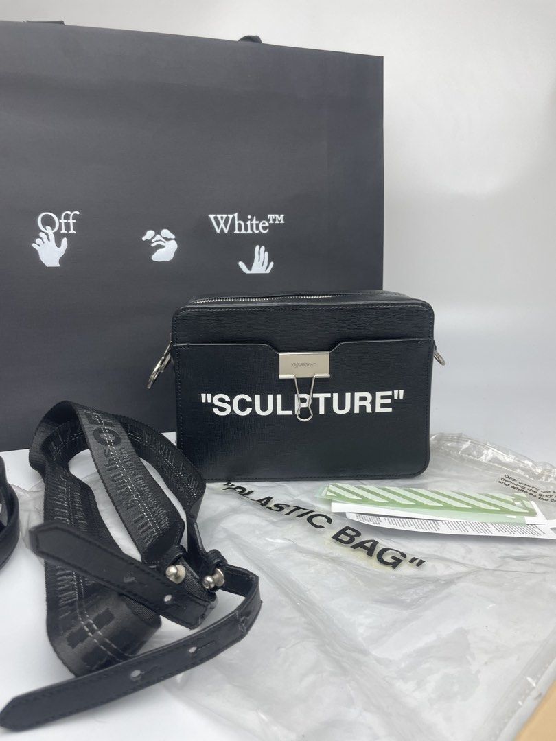 OFF-WHITE "Sculpture" Camera Bag (Category: Luxury Bags & Wallets) located in Las Pinas. Submitted by vinalcantara (Listing ID 1434682339, Image 2). Description: For Steal / Trade !! OFF-WHITE "Sculpture" Camera Bag Like new / with plastic bag and 2 straps Php 23,000 Will send detailed pics upon request ✔️ ✅ Terms/Layaway 📍 Loc/Meet ups: Las Piñas 💸 BDO or Gcash 🚚 Lalamove/LBC ✔️ Unli vouch and legit check @Prynne_sole on IG! Dm to purchase!.