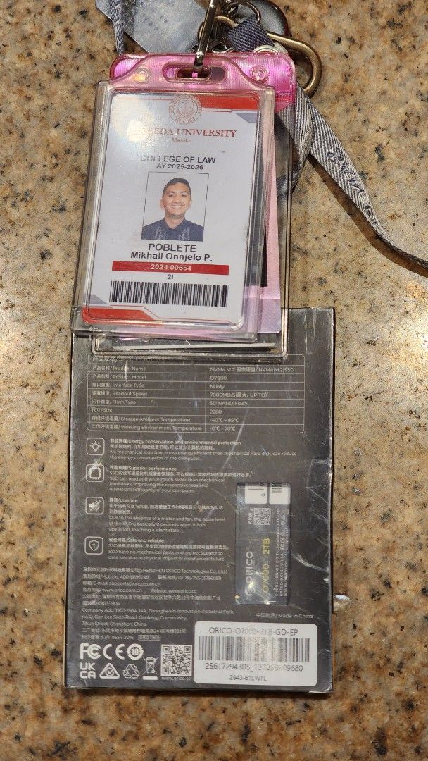 Orico O7000 2TB PCIe Gen4 NVMe SSD (Category: Computer Parts) located in Marikina City. Submitted by khailpoblete (Listing ID 1434733071, Image 2). Description: [WARNING: Unauthorized reproduction and/or use of the listing photos herein may subject persons to criminal liability under the Data Privacy Act or Article 315 of the Revised Penal Code, as amended, or other appropriate statutes, rules, and regulations.] Please request video call before p