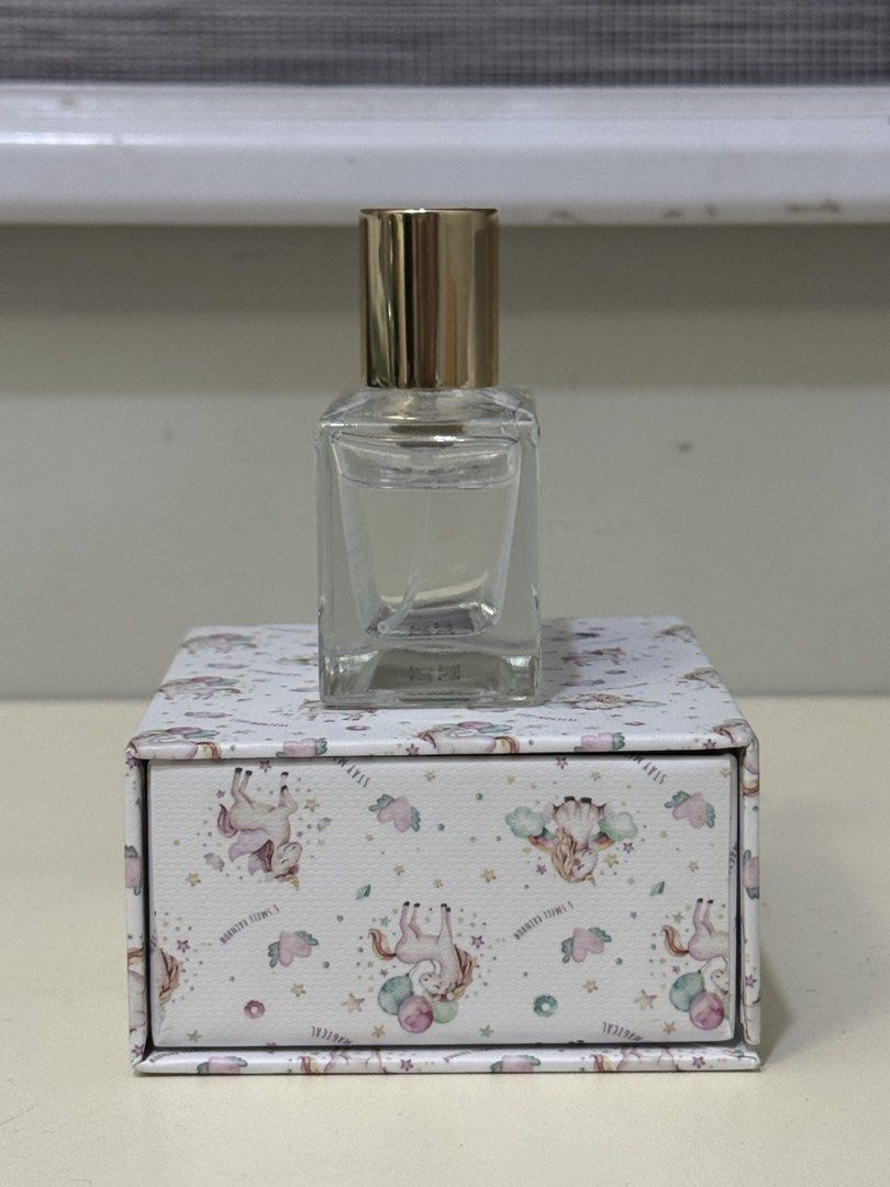 [LIKE NEW] Perfume Dessert London Whimsy 30ml (Category: Fragrance & Deodorants) located in Quezon City. Submitted by _aceys (Listing ID 1434777699, Image 2). Description: - Dessert London Whimsy Eau de Parfum - 30ml bottle - Unicorn design on the box - Gold cap on the bottle - Comes in its original box.