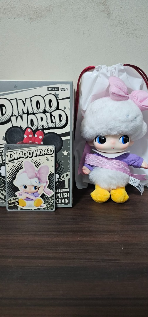POP MART DIMOO World Daisy Duck Plush Chain, Hobbies & Toys, Toys ...