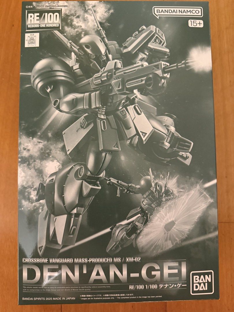 Premium Bandai gunpla RE/100 Crossbone Vanguard Mass-Produced MS/XM-02 DEN’AN-GEI Gundam (Category: Gundam Model Kits) located in Singapore. Submitted by lordsatan666 (Listing ID 1433163392, Image 1). Description: Premium Bandai gunpla RE/100 Crossbone Vanguard Mass-Produced MS/XM-02 DEN’AN-GEI Gundam Brand new in box, all runners are sealed, box in prefect condition too..