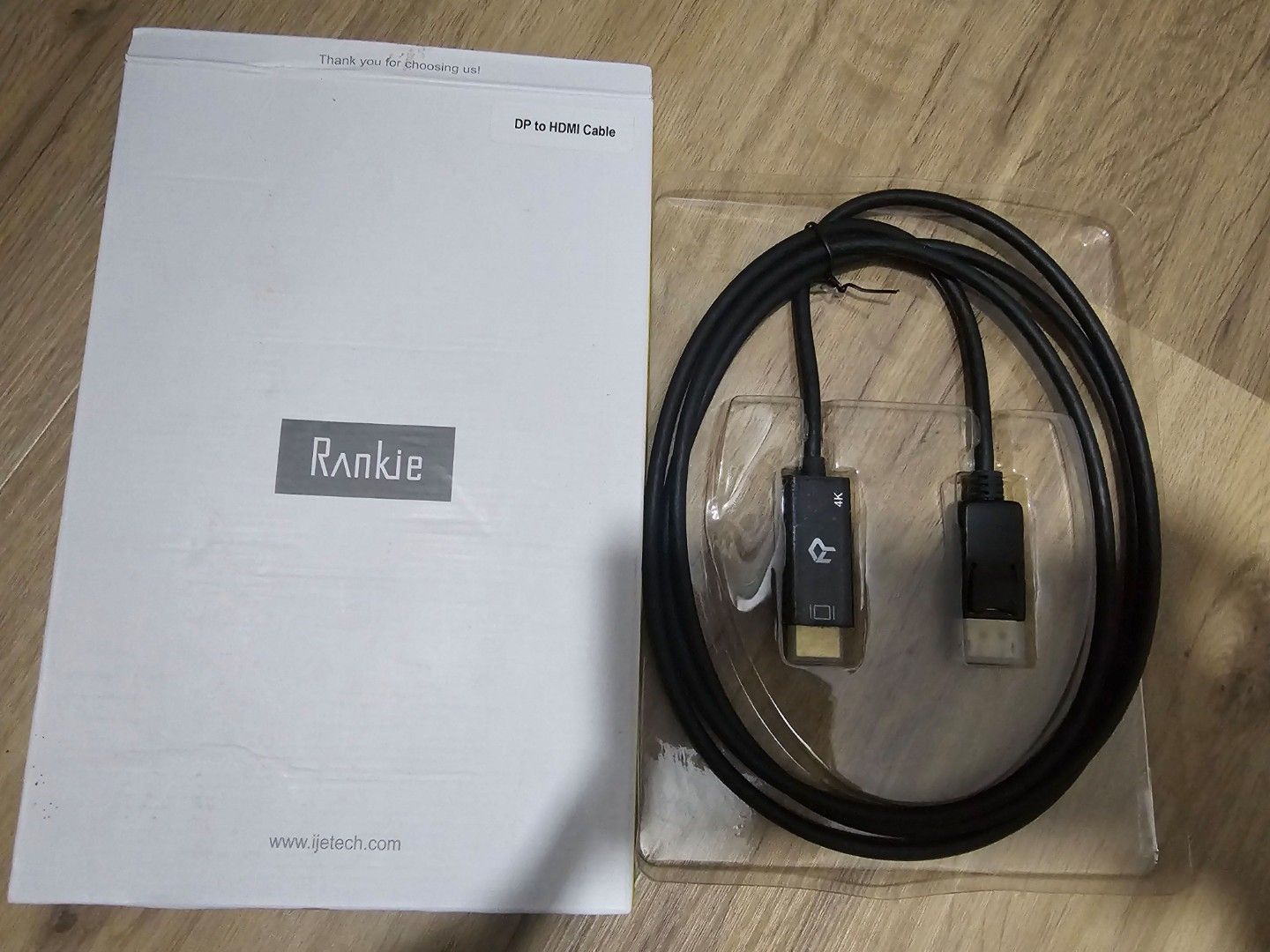 Rankie DP to HDMI Cable