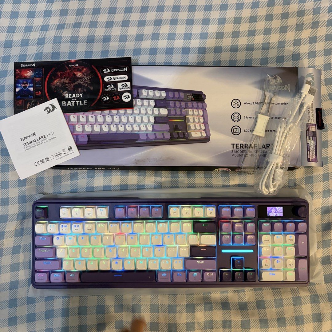 Redragon TERRAFLARE PRO Mechanical Keyboard (Category: Computer Keyboard) located in Cainta. Submitted by loomiesohmi (Listing ID 1426509839, Image 1). Description: REASON FOR SELLING : NEED FUNDS ASAP - SHIPMENT THROUGH LALAMOVE or J&T ONLY FOR SAFETY AND SECURITY - BUYER WILL SHOULDER THE SHIPPING FEE - PAYMENT FIRST BEFORE SHIP OUT ( GCASH ITEM + SF ) - WE SEND PHOTOS & PACKING VIDEO BEFORE SHIPMENT - NO CANCELLATIONS WILL BE ENTERTAINED.