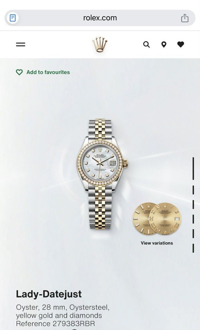 ROLEX- LADY DATEJUST (Category: Luxury Watches) located in Taguig. Submitted by mrs.p_027 (Listing ID 1434757834, Image 3). Description: ✔️Rolex Watch ✔️Lady-Datejust ✔️28mm - Oystersteel and Yellow Gold ✔️White Mother-of-Pearl ✔️Diamond Set Dial ✔️Diamond Set Bezel ✔️Jubilee Bracelet ✔️Selling for Php 1.5M RFS: Need funds for migration. Open for meet up..