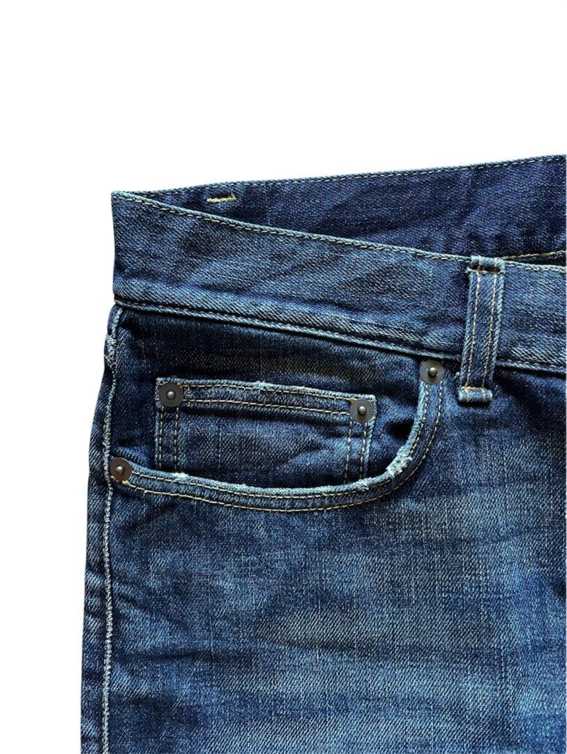 Saint Laurent 2013 Hedi Slimane D01 Denim Jeans (Category: Luxury Apparel) located in Bulacan. Submitted by curated_2000 (Listing ID 1434683022, Image 3). Description: waist: 32 front rise: 9.5 thigh: 10.5 inseam: 29.5 length: 39.5 hem: 6.5 -authentic -no issue -excellent condition -buttonfly -thick heavy denim -skinny jeans #saintlaurent #slp #hedislimane #diorhomme #skinnyjeans #dior #krisvanasche #kva #anndemeulemeester #numbernine.