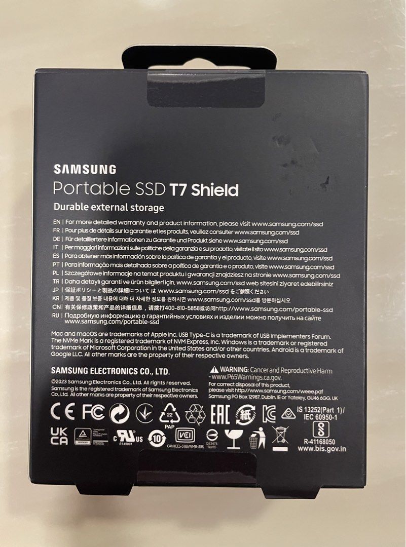 Samsung Portable SSD T7 Shield 2TB439432436798597121