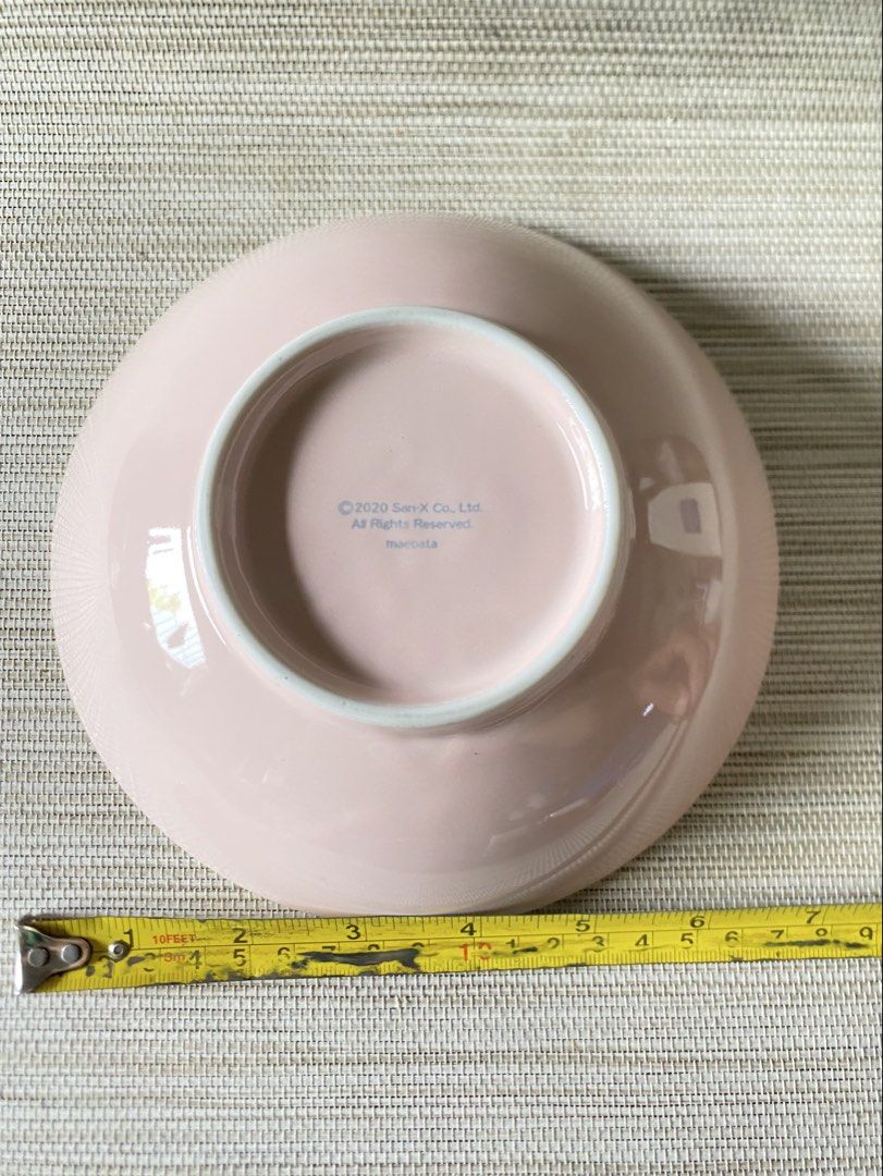 San-X Sumikko Gurashi Pink Big Deep 7” Plate (Category: Dinnerware & Cutlery) located in Davao. Submitted by shauitoys2019 (Listing ID 1434778636, Image 2). Description: Ceramic embossed design 2 stocks available From Japan.