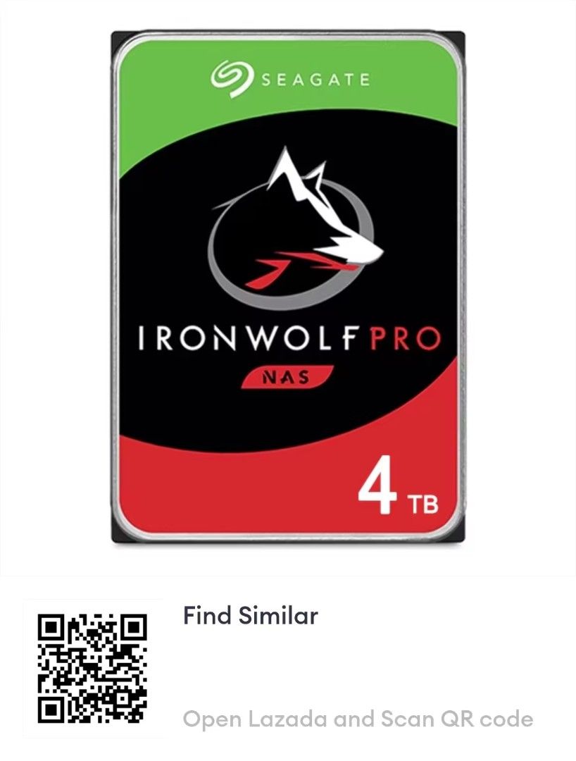 Seagate IronWolf NAS 4TB Hard Drive439432444390287360