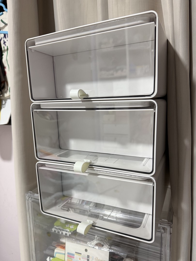 Stackable Storage Box with Drawers, Furniture & Home Living, Home ...
