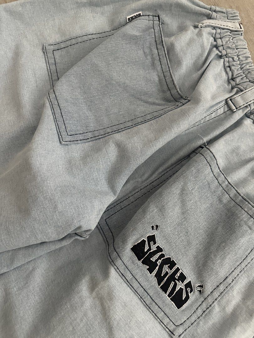 Suck (Category: Shorts) located in Abucay. Submitted by slickiest_source (Listing ID 1434771005, Image 3). Description: SUCKS - 1,3k₱ W - L on tag free waist L - 25 LO - 14 NO ISSUE LIKE BNEW MALUTONG MOP GCASH📱 SHIP VIA JNT📦 PM FOR MORE INFO.