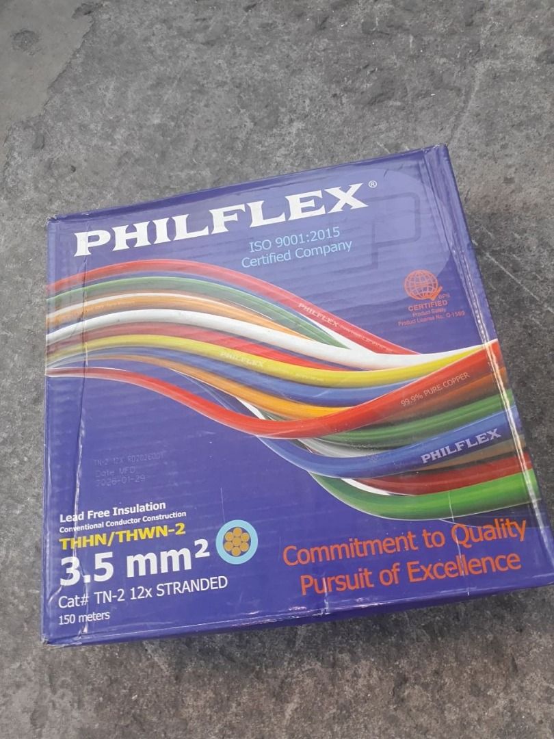 Thhn wire philflex brand (Category: Everything Else Others) located in Manila. Submitted by joeyroque09 (Listing ID 1434661603, Image 1). Description: Thhn wire philflex brand Size: 3.5mm x 150 meters (red) Price: 6760.