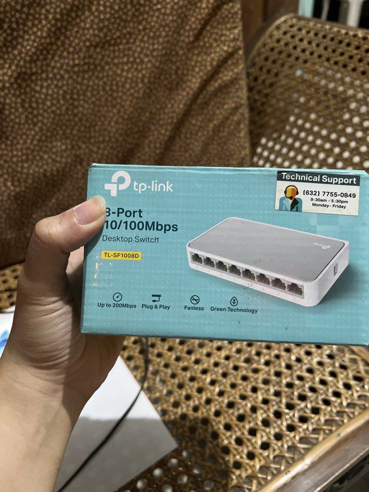 TP Link 8-Port 10/100Mbps Desktop Switch (Category: Networking) located in Pasig City. Submitted by heiaddie (Listing ID 1434724015, Image 1). Description: .