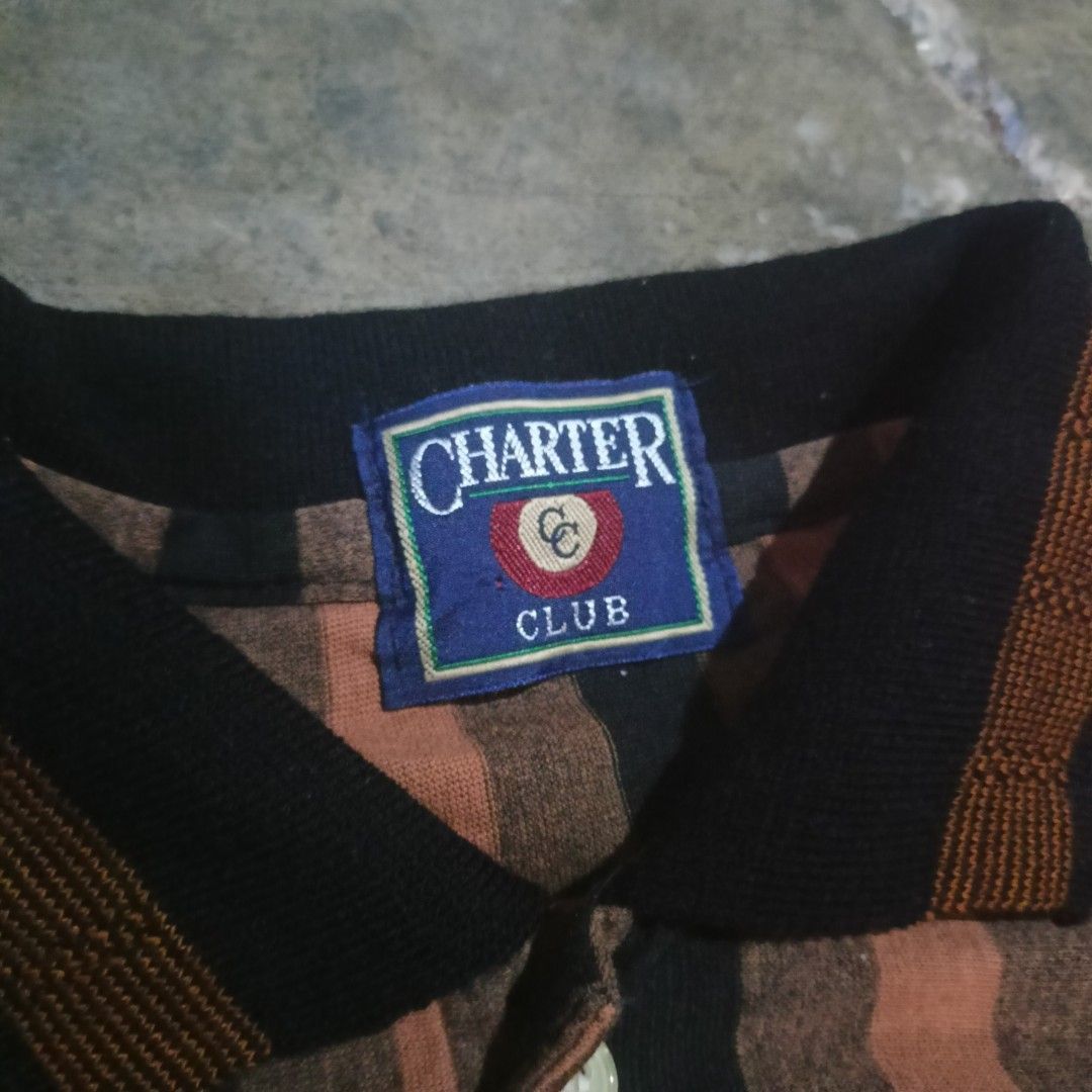 Vintage Charter Club (Category: Tshirts & Polo Shirts ) located in Cabanatuan. Submitted by flipmopickmo (Listing ID 1434693724, Image 3). Description: Vintage Charter Club - Single Stitch all the way - Dimes: W-20.5 L-30 - No issues - No flaws - 9.5/10 or Better - Color may vary due to lighting ✨⚡ - Message me for more information.
