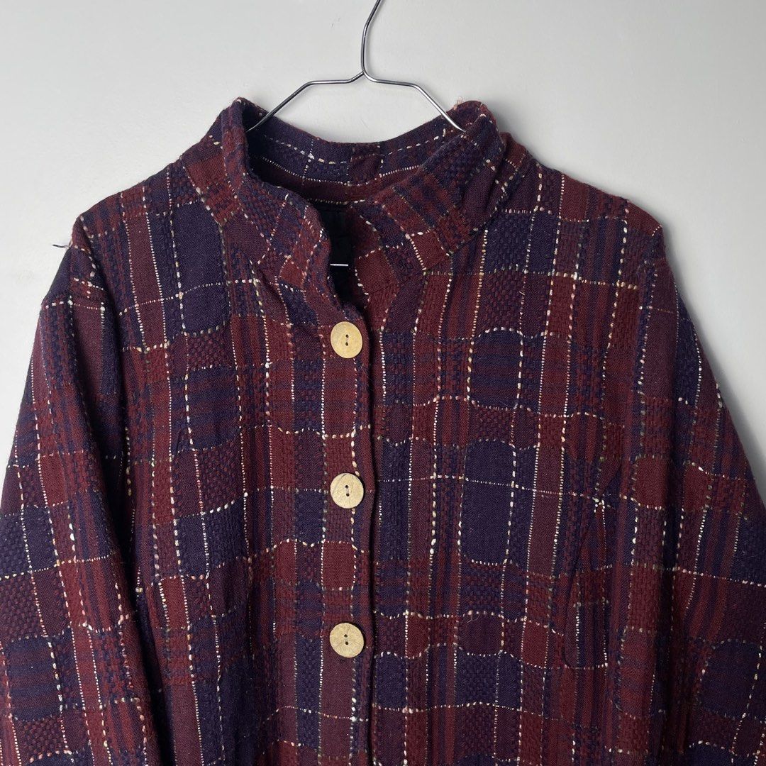 Vintage Japanese Style Sashiko Boro Style Jacket (Category: Coats, Jackets and Outerwear) located in Baguio. Submitted by archival.store (Listing ID 1434731608, Image 3). Description: Vintage Japanese Style Sashiko Boro Style Jacket Shoulders 18 Chest 23 Sleeves 20.5 Length 28 1,200.