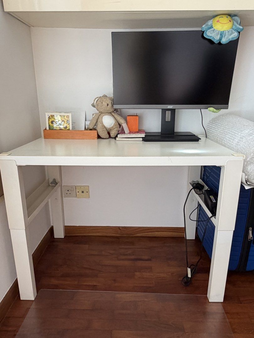 White IKEA Desk