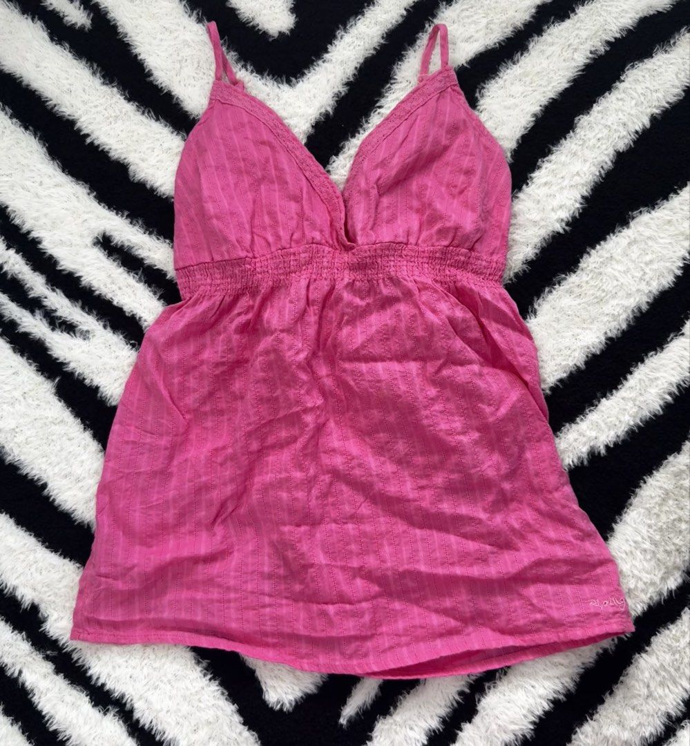 Y2K Pink BabyDoll Top (Category: Sleeveless) located in Dumaguete. Submitted by whimsyqueen03 (Listing ID 1432373556, Image 2). Description: - Can pair with everything - Straps are adjustable - Cute for casual side quest - Light Fabric but still good quality.