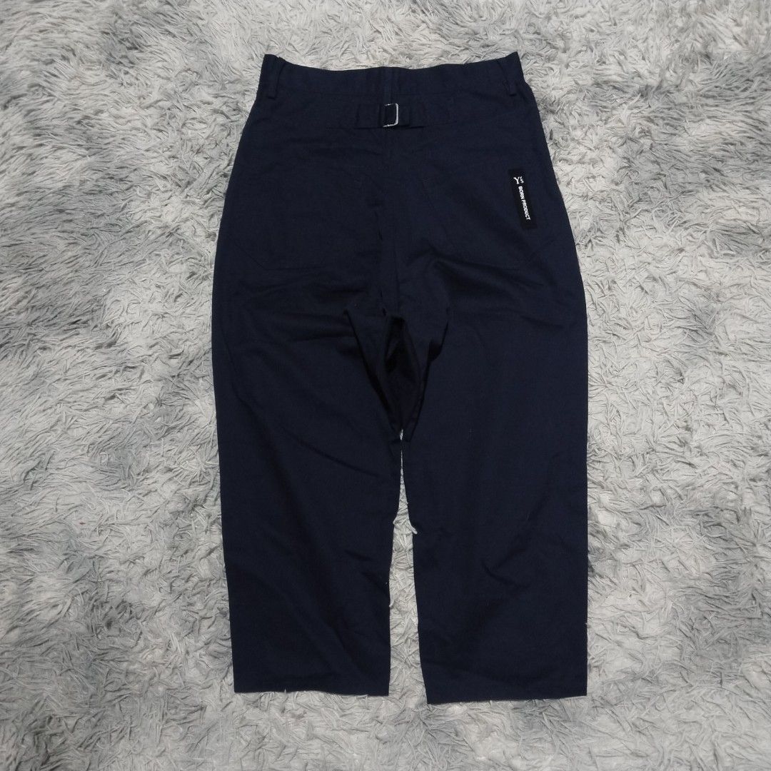 Y's Yohji Yamamoto Drop Crotch Pants (Category: Jeans) located in Cavite. Submitted by realdeal98 (Listing ID 1434765415, Image 1). Description: Y'S Drop Crotch Pants - Born Product - Like new condition - Navy Color - Authentic - Unisex Measurement when Iaid flat Size 1 on tag 14.5 inches waistline 33 inches length 33.5 inches outseam 19.5 inches inseam 12 inches thigh 13.5 inches thigh 7.5 inches leg opening 1500 shipped via JNT.