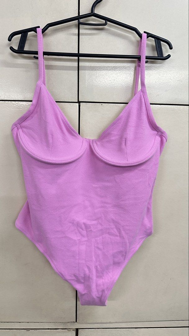 ZULU & ZEPHYR Pink Bodysuit (Category: Bikinis & Swimsuits) located in Malabon City. Submitted by xeniag (Listing ID 1434729544, Image 1). Description: - ZULU& ZEPHYR bodysuit - Lovely pink color - Bustier-style top - Adjustable straps - Size: AU 12 / US 8 / UK 40 - One-piece design - Brand new with tag attached.
