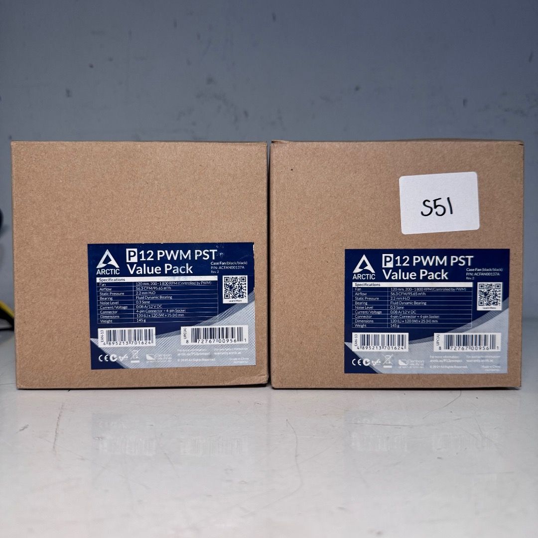📦 Arctic P12 PWM PST (5-Pack) | 120mm Case Fans ✨