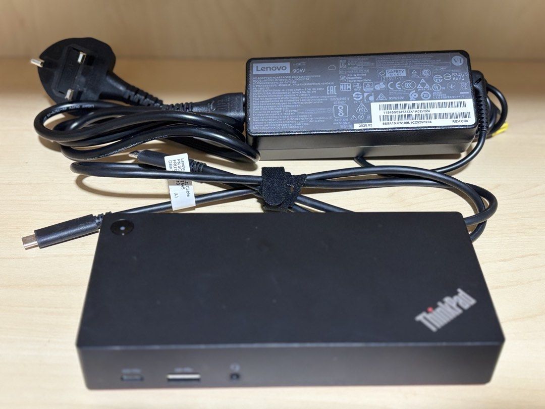 🔥 Lenovo USB-C Dock Gen 2 (40AS) | Dual Monitor Support | Original Set (Adapter + USB-C Cable)