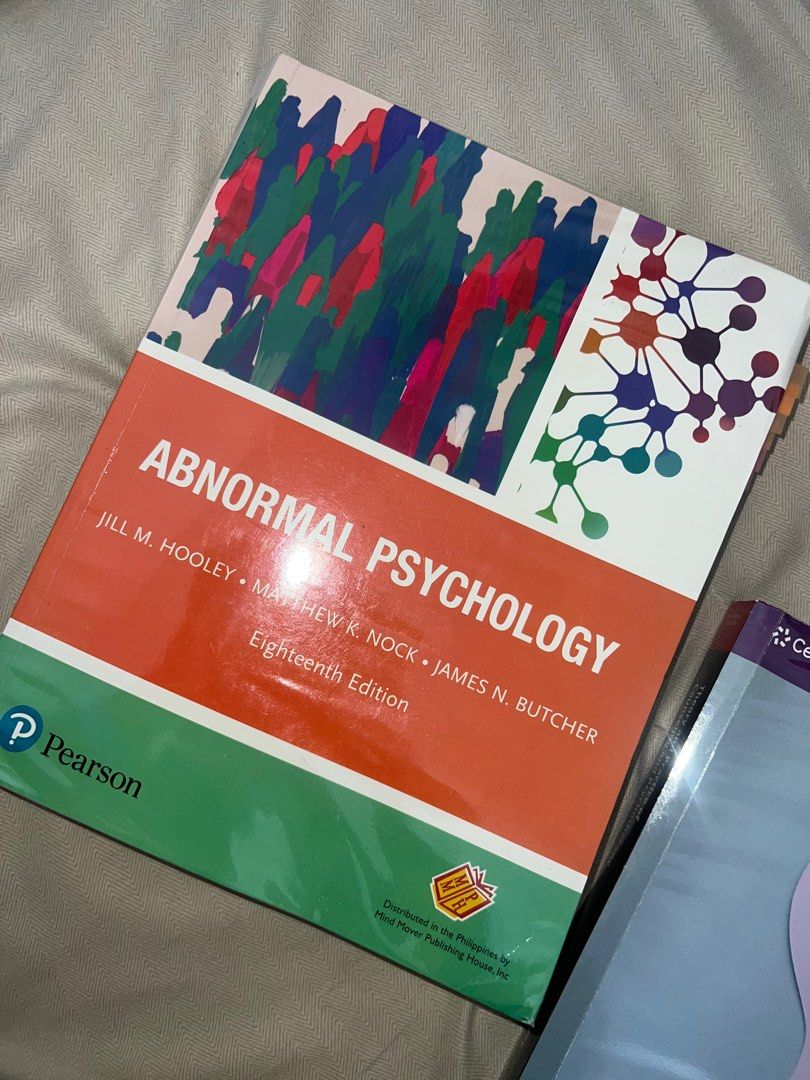 Abnormal Psychology 18th Edition Book (Category: Textbooks) located in Valenzuela. Submitted by xilearchives (Listing ID 1434985834, Image 1). Description: Few highlights but never bled and only on number of pages. Plastic covered. Well taken care of..