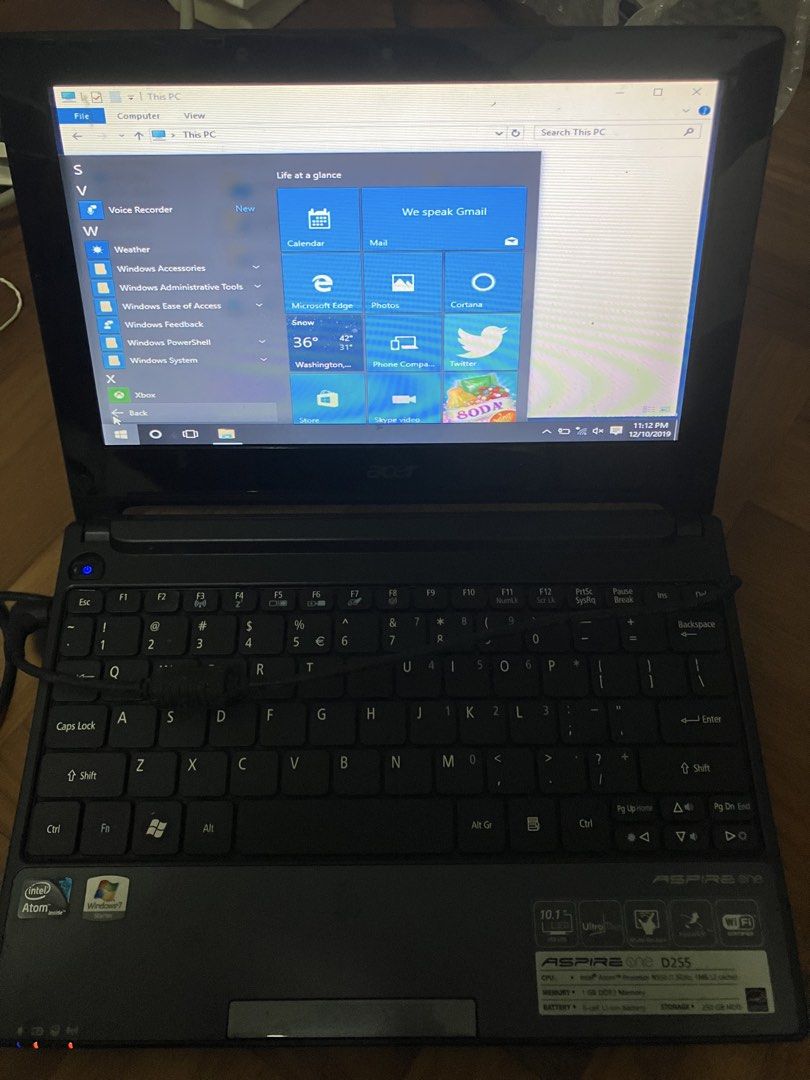 Acer Aspire One Laptop