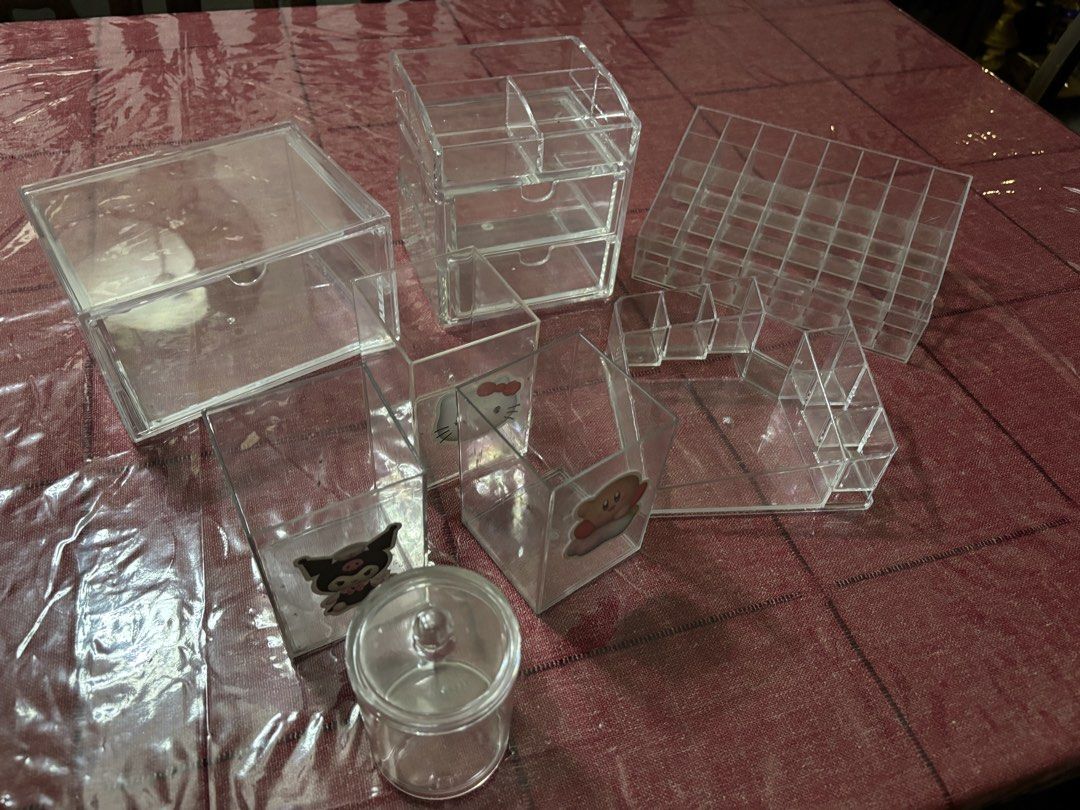 Acrylic Clear Makeup Organizers